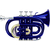 Classic Cantabile Brass TT-400 Bb Pocket Trompet blauw thumbnail 1