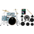 Mapex Venus Stage Drumkit Aqua Blue Sparkle Starter Set thumbnail 1