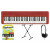 Casio CT-S1RD Casiotone Keyboard Set Rouge thumbnail 1
