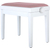 Classic Cantabile Banc De Piano Modèle A Blanc Mat Velours Rouge thumbnail 1