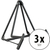 K&M 17580 Heli 2 Support Guitares Acoustiques Noir Set de 3 thumbnail 1