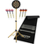Stagecaptain DBS-1715C BullsEye Champion Dartscheibe + Standaard en Mat Set Goud thumbnail 1