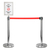 Stagecaptain PLS-200S Poteaux de Séparation Système de Guidage Piétons Argent Paire avec Support de Panneau thumbnail 1