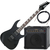 Ibanez GRG121DX-BKF Guitare Électrique Black Flat Set AK30A thumbnail 1