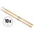 10 Paar XDrum Schlagzeug Sticks 5B Wood Tip thumbnail 1