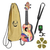 Ortega K2-68-L Keiki Lefthand Sopran Ukulele Pack "Peace '68" thumbnail 1