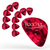 Rocktile Púas Red Tortoise Thin Paquete de 12 thumbnail 1