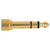 Pronomic AD-JF3.5JS6.3 Adapter 3,5mm Stereo-jack female / 6,3mm Stereo-jack male Goud thumbnail 1