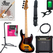 Jet Guitars JJB-300 SB Basse Sunburst Starter Set