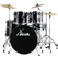 XDrum Semi 20" Studio Batería Midnight Black Set incl. soporte de brazo + platillo Crash