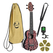 Ortega K2SS-RKC Keiki Superscale Ukulele Pack Red Kaleidoscope