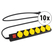 Stagecaptain OPSS-6 YE Multiprise Extérieure 6 Prises Avec Interrupteur IP44 Lot De 10