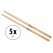 5 Paar XDrum Schlagzeug Sticks 5B Nylon Tip