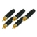 Neutrik Rean NYS373-0 Connecteurs Cinch Noir Pack De 5