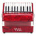 Acordeón Classic Cantabile Secondo para Niños 8 Bajos rojo