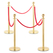Stagecaptain PLS-150 Deluxe 4.4-150G Barrière de Sécurité Système de Guidage 1,5m Or