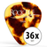 Rocktile Plectrums Brown Tortoise Thin 36 Stuks Set