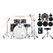 Pearl Export EXX725SNBR/C778 Drumkit Graphite Silver Twist Beginner Set
