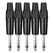 Pronomic JPLUG Black Klinkenstecker - 5er Pack