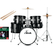 XDrum Junior Pro Batería Infantil Black Sparkle incl. Escuela