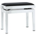 Banc De Piano Gewa Deluxe Blanc Laqué