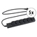 Stagecaptain PSO-6 BK Multiprise Extérieure 6 Prises IP44 Lot de 5