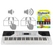 FunKey 61 Edition Touch Set Blanc incl. École