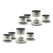 Dynavox BA-4 Highend-Absorbers Set Van 8 Zilver