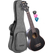 Cascha Premium Mahogany Soprano Left-Handed Ukulele Set Black