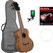 Set de Ukelele de Concierto Cascha Zebra Wood