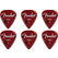 Fender Aero Acrylic Picks Medium Paquete De 6