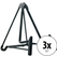K&M 17581 Heli 2 Support Guitares Électriques noir lot de 3