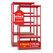 Stagecaptain Heavyrack Opslagrek Houten Planken Rood, max. 875 kg 4x Set