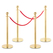 Stagecaptain PLS-150 Deluxe 4.2-150G Barrière de Sécurité Système de Guidage 1,5m Or