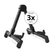 Rocktile GSF-2020B Universele Gitaarstandaard inklapbaar zwart 3x Set