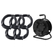 Pronomic Stage XFXM-10 Cavo Microfono XLR 10m Nero Set da 5 con Bobina