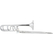Classic Cantabile MardiBrass Kunststof Bb/F-kwarttrombone zilver