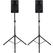 Pronomic E-210 MA Enceinte Active 10" 400 Watts Set Pieds