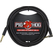 Pig Hog "Black Woven" Instrumentenkabel 3m Winkel