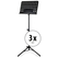 Classic Cantabile Orkestbok Perforatie Heavy Zwart 3x Set