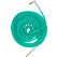 Pig Hog "Half Coil" Instrumentenkabel 9m Seafoam Green