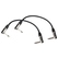 Pronomic Stage INST-A-030 Cable Patch con Conectores en Ángulo 0,3 m negro 2x Set