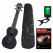 Classic Cantabile BeachBuddy Blackbird Ukulele Set incl. Tuner and School