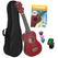 Cascha 3970 Soprano Ukulele Bundle Red