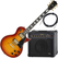 Rocktile Pro L-200OHB Electric Guitar Orange Honey Burst AK30A Set