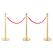 Stagecaptain PLS-150 Deluxe 3.2-150G Barrier Post Queue System 1.5m Gold