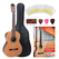 Antonio Calida GC201S 7/8 Guitarra Clásica Set de Inicio con Juego de Accesorios de 5 Piezas