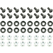 Adam Hall 19" Rack Screw Mounting Kit Set