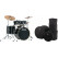 Tama IP52H6W-HBK Imperialstar Drumkit Hairline Black Set incl. Gigbags
