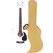 Classic Cantabile WS-10WH-CE Guitarra Western blanca con pastilla Set con estuche rígido